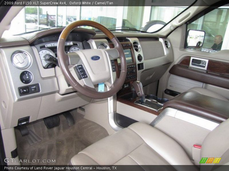 Oxford White / Camel/Tan 2009 Ford F150 XLT SuperCrew 4x4