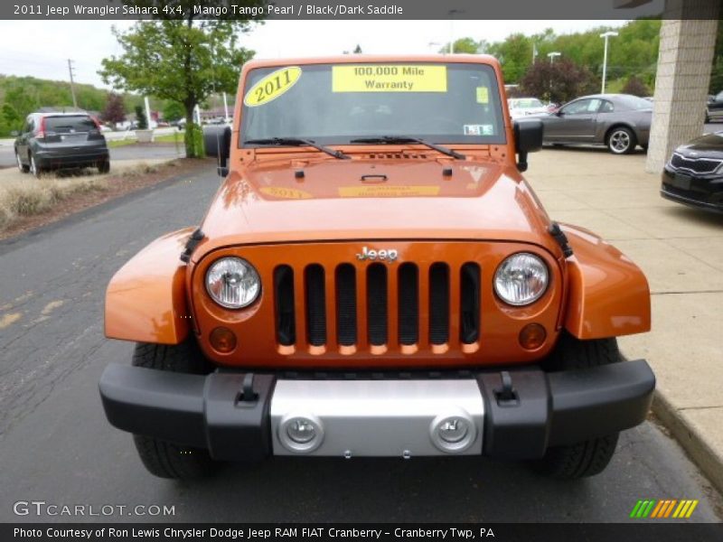 Mango Tango Pearl / Black/Dark Saddle 2011 Jeep Wrangler Sahara 4x4