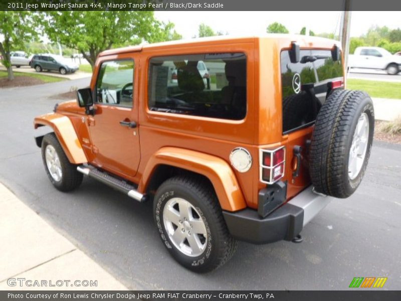 Mango Tango Pearl / Black/Dark Saddle 2011 Jeep Wrangler Sahara 4x4
