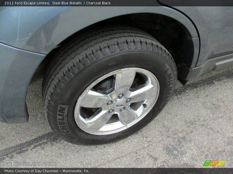 Steel Blue Metallic / Charcoal Black 2011 Ford Escape Limited