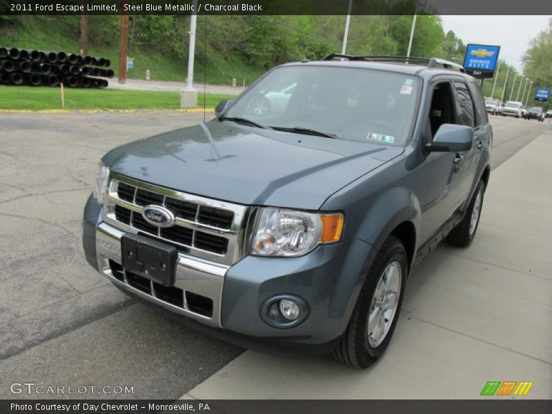 Steel Blue Metallic / Charcoal Black 2011 Ford Escape Limited