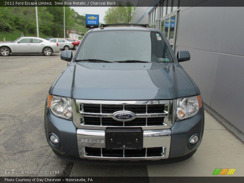 Steel Blue Metallic / Charcoal Black 2011 Ford Escape Limited