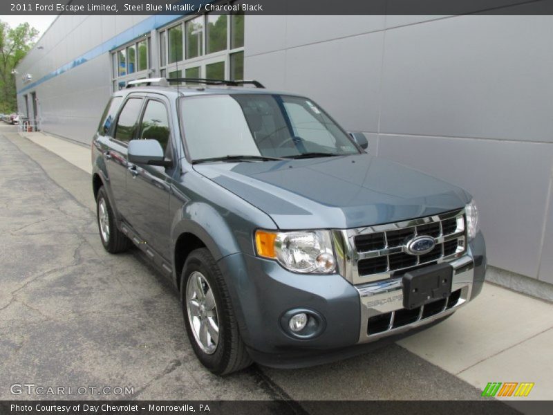 Steel Blue Metallic / Charcoal Black 2011 Ford Escape Limited
