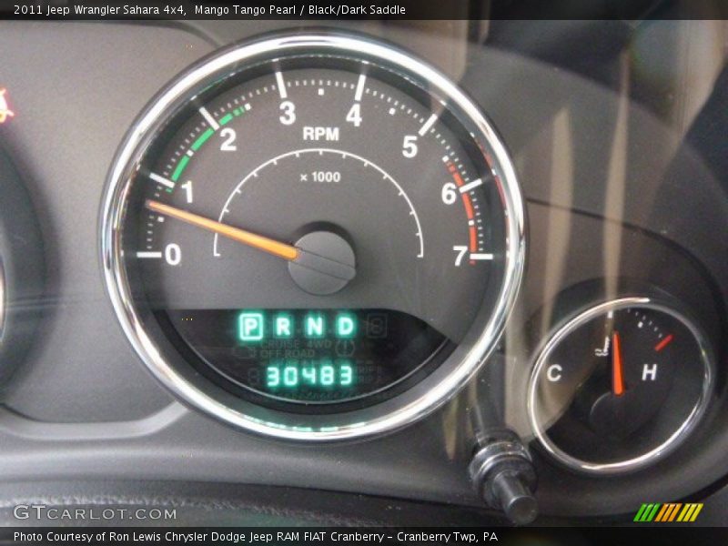 Mango Tango Pearl / Black/Dark Saddle 2011 Jeep Wrangler Sahara 4x4