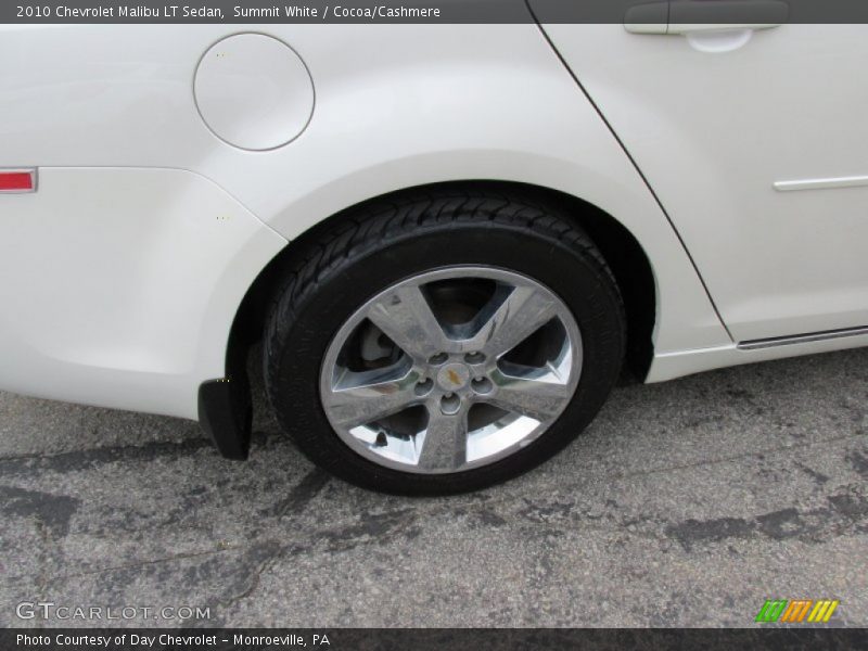 Summit White / Cocoa/Cashmere 2010 Chevrolet Malibu LT Sedan
