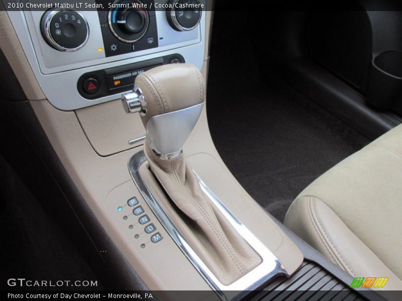 Summit White / Cocoa/Cashmere 2010 Chevrolet Malibu LT Sedan