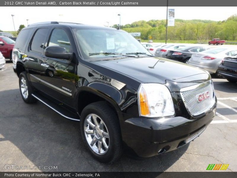 Carbon Black Metallic / Cocoa/Light Cashmere 2012 GMC Yukon Denali AWD
