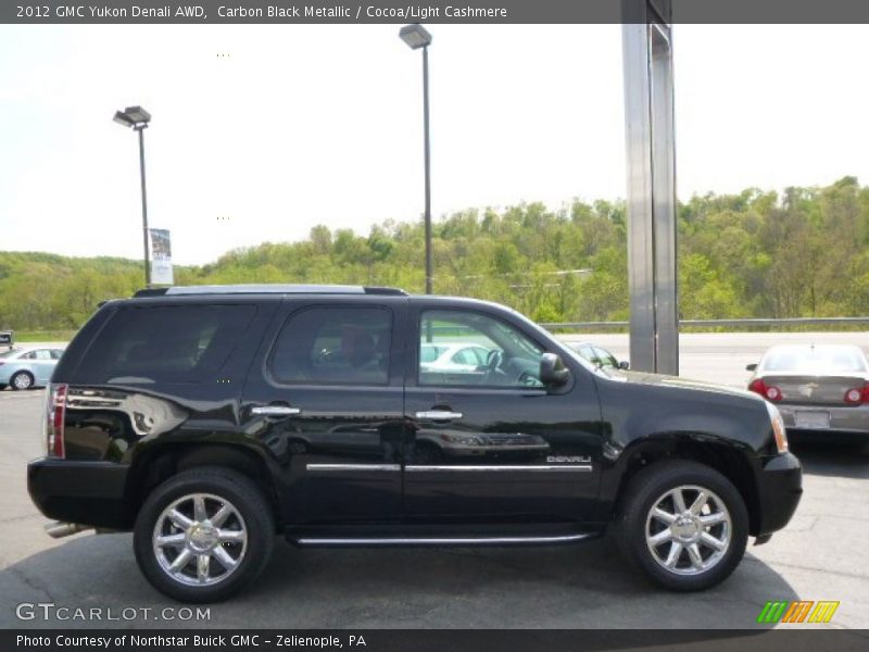 Carbon Black Metallic / Cocoa/Light Cashmere 2012 GMC Yukon Denali AWD