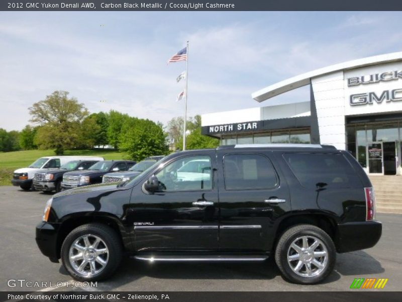 Carbon Black Metallic / Cocoa/Light Cashmere 2012 GMC Yukon Denali AWD