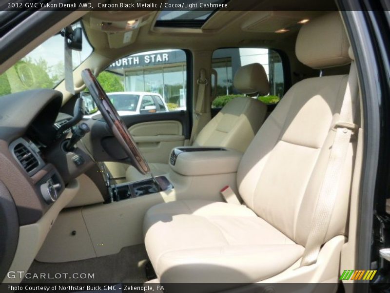 Carbon Black Metallic / Cocoa/Light Cashmere 2012 GMC Yukon Denali AWD