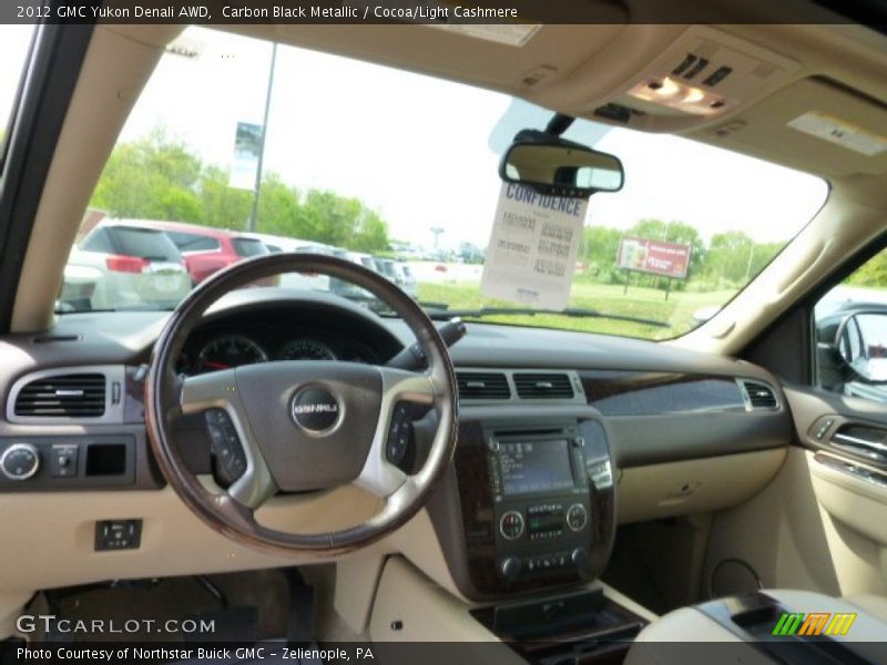 Carbon Black Metallic / Cocoa/Light Cashmere 2012 GMC Yukon Denali AWD
