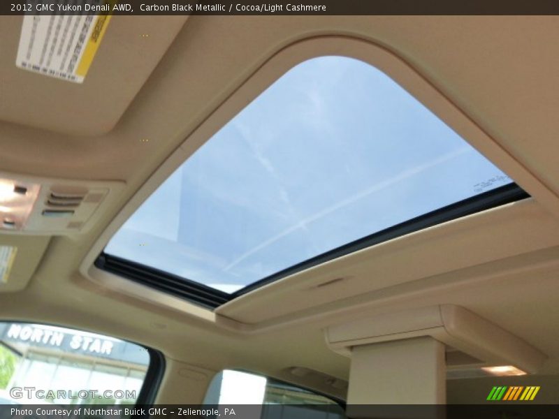 Carbon Black Metallic / Cocoa/Light Cashmere 2012 GMC Yukon Denali AWD