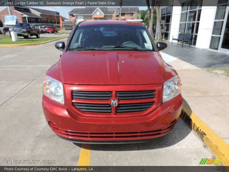 Sunburst Orange Pearl / Pastel Slate Gray 2007 Dodge Caliber SE