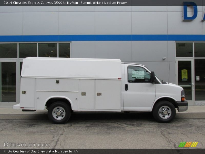 Summit White / Medium Pewter 2014 Chevrolet Express Cutaway 3500 Utility Van