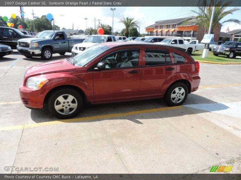 Sunburst Orange Pearl / Pastel Slate Gray 2007 Dodge Caliber SE