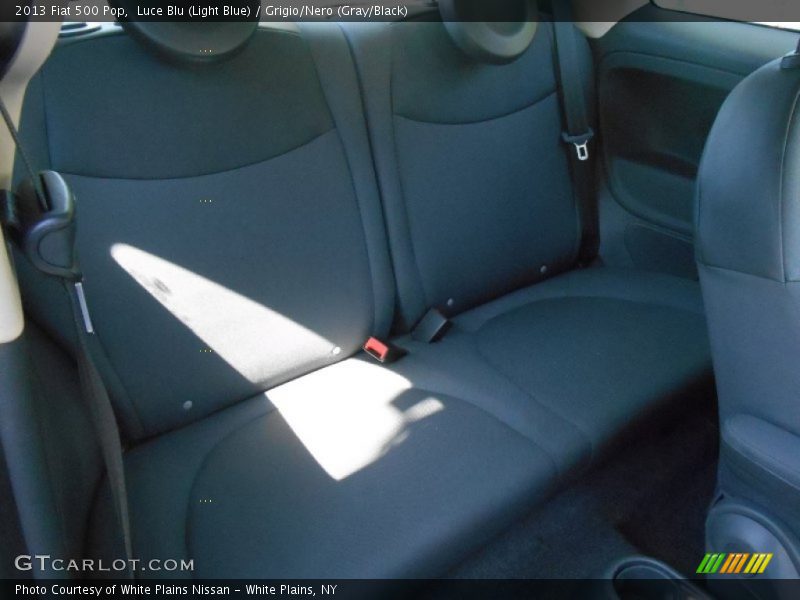 Luce Blu (Light Blue) / Grigio/Nero (Gray/Black) 2013 Fiat 500 Pop