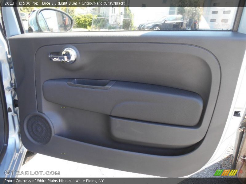 Luce Blu (Light Blue) / Grigio/Nero (Gray/Black) 2013 Fiat 500 Pop