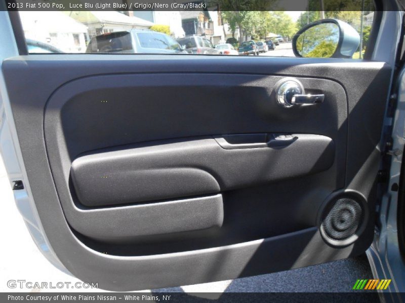 Luce Blu (Light Blue) / Grigio/Nero (Gray/Black) 2013 Fiat 500 Pop