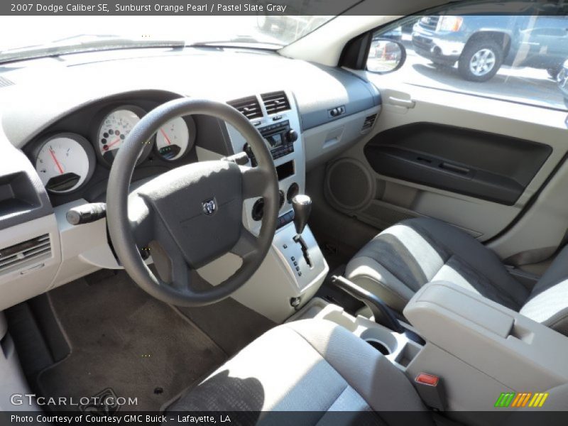 Sunburst Orange Pearl / Pastel Slate Gray 2007 Dodge Caliber SE