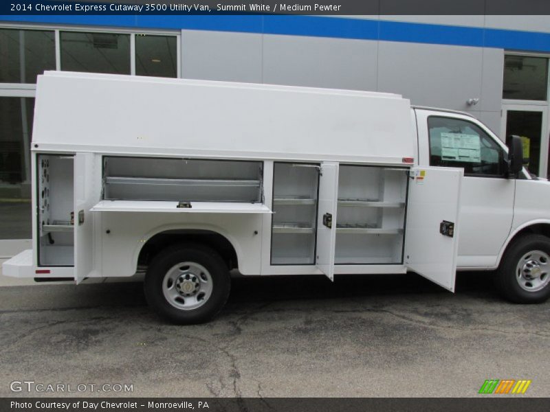 Summit White / Medium Pewter 2014 Chevrolet Express Cutaway 3500 Utility Van