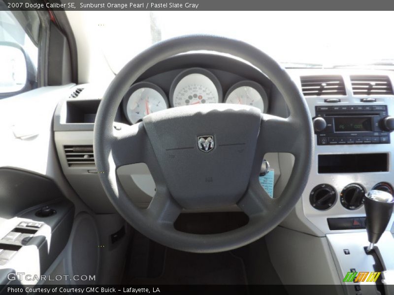 Sunburst Orange Pearl / Pastel Slate Gray 2007 Dodge Caliber SE