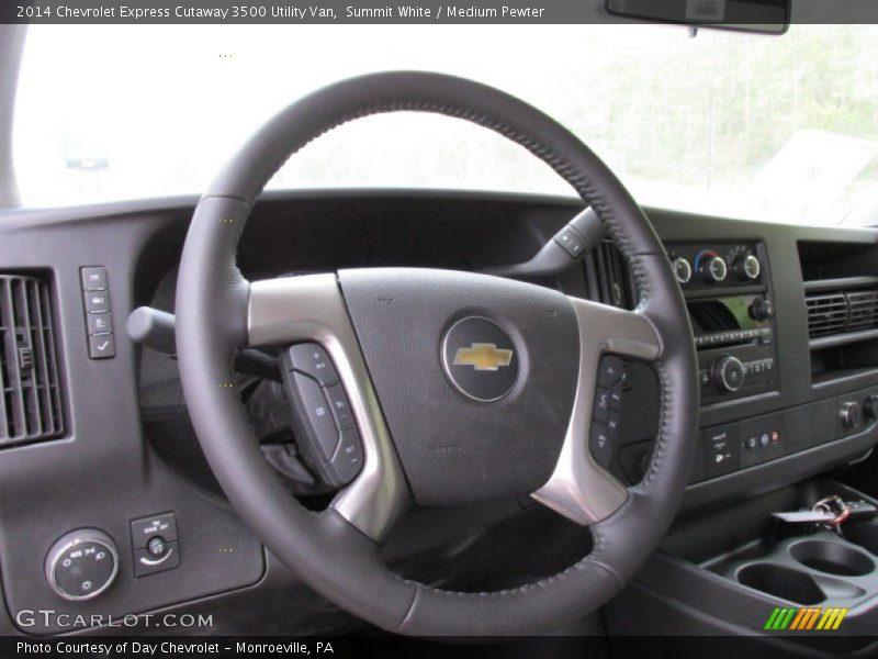 Summit White / Medium Pewter 2014 Chevrolet Express Cutaway 3500 Utility Van