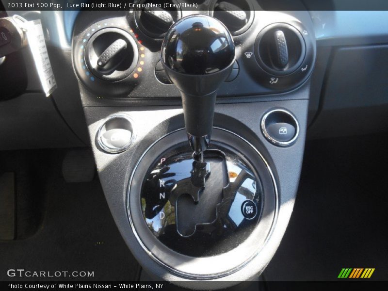 Luce Blu (Light Blue) / Grigio/Nero (Gray/Black) 2013 Fiat 500 Pop