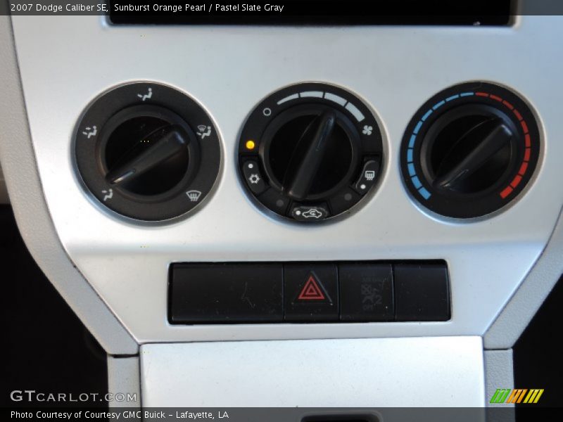 Sunburst Orange Pearl / Pastel Slate Gray 2007 Dodge Caliber SE