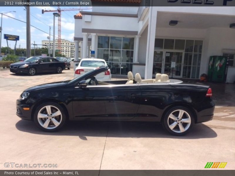 Black / Cornsilk Beige 2012 Volkswagen Eos Lux