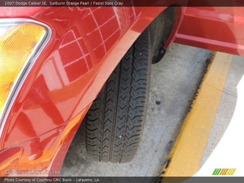 Sunburst Orange Pearl / Pastel Slate Gray 2007 Dodge Caliber SE