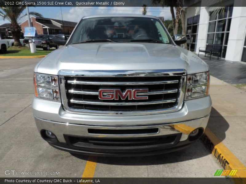 Quicksilver Metallic / Ebony 2012 GMC Sierra 1500 SLE Crew Cab