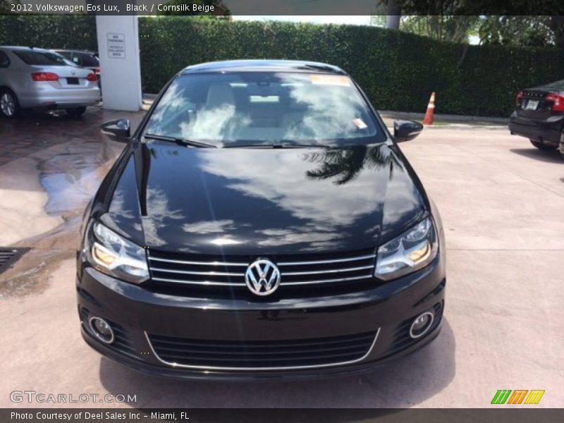 Black / Cornsilk Beige 2012 Volkswagen Eos Lux