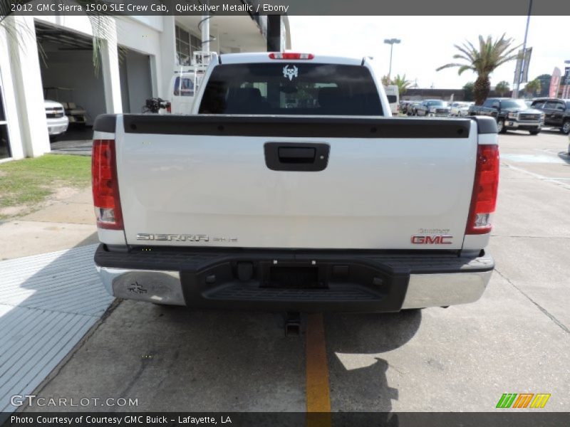 Quicksilver Metallic / Ebony 2012 GMC Sierra 1500 SLE Crew Cab