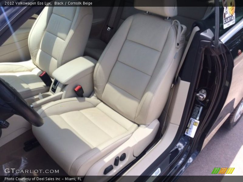 Black / Cornsilk Beige 2012 Volkswagen Eos Lux