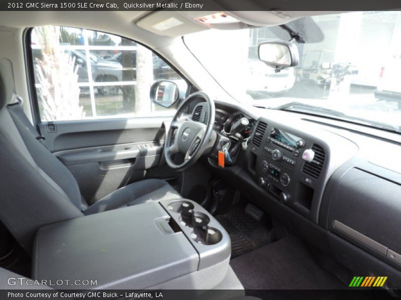 Quicksilver Metallic / Ebony 2012 GMC Sierra 1500 SLE Crew Cab