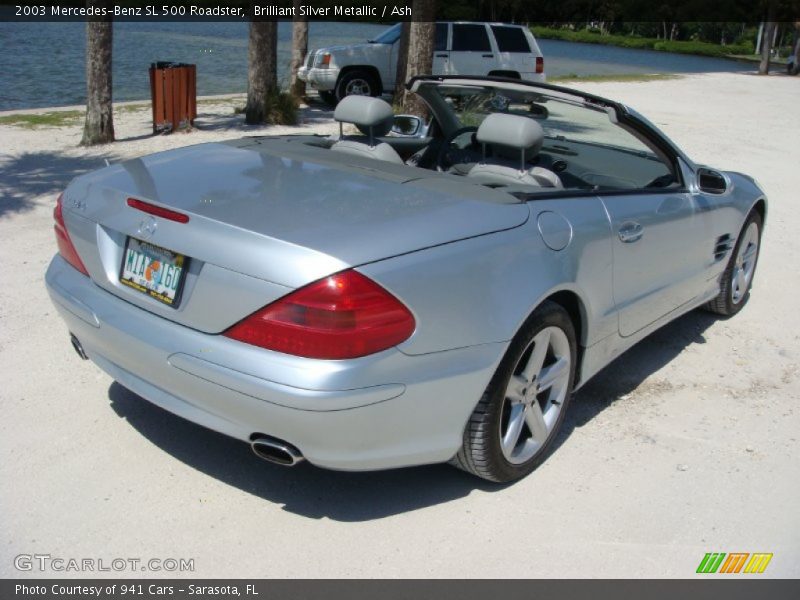 Brilliant Silver Metallic / Ash 2003 Mercedes-Benz SL 500 Roadster