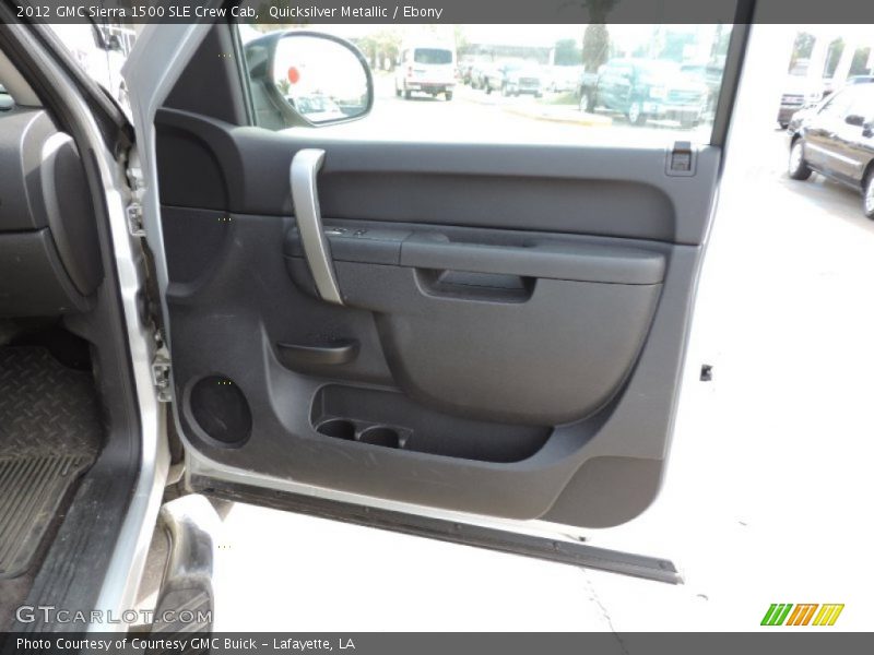Quicksilver Metallic / Ebony 2012 GMC Sierra 1500 SLE Crew Cab