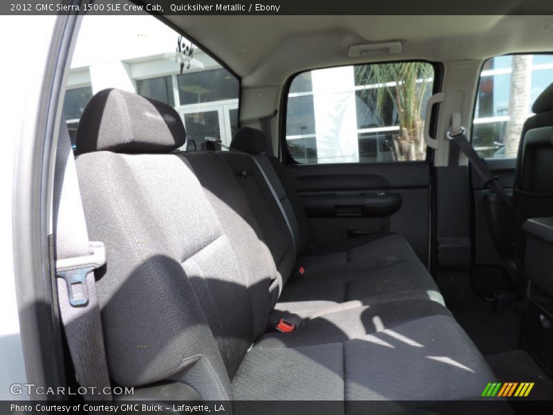 Quicksilver Metallic / Ebony 2012 GMC Sierra 1500 SLE Crew Cab