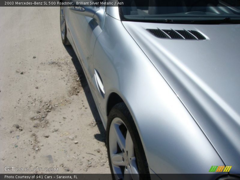 Brilliant Silver Metallic / Ash 2003 Mercedes-Benz SL 500 Roadster