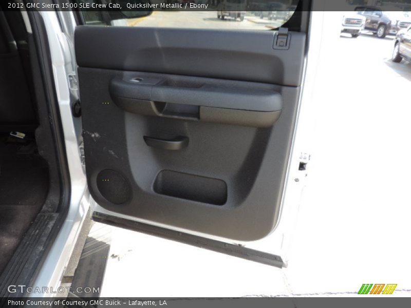 Quicksilver Metallic / Ebony 2012 GMC Sierra 1500 SLE Crew Cab