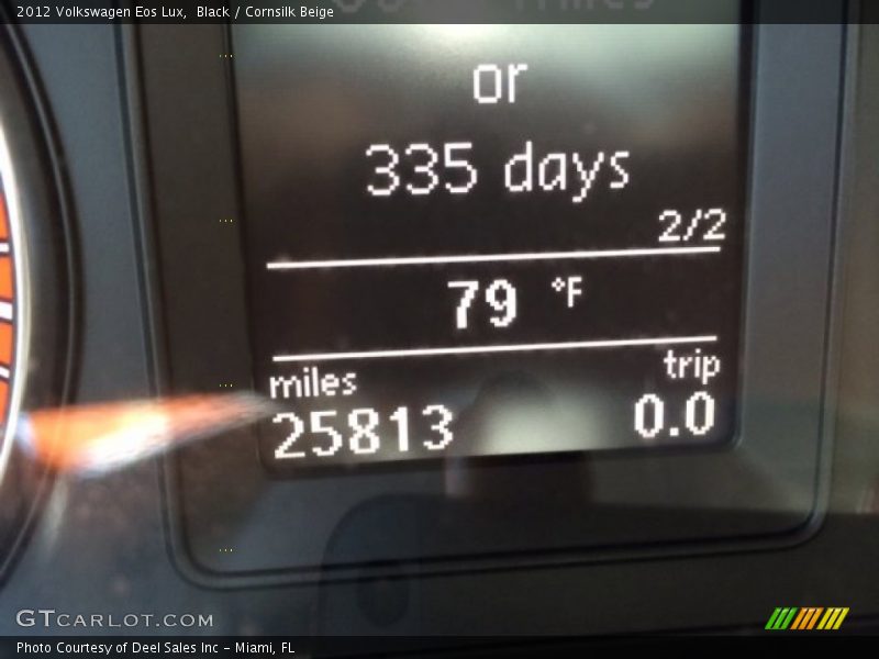 Black / Cornsilk Beige 2012 Volkswagen Eos Lux