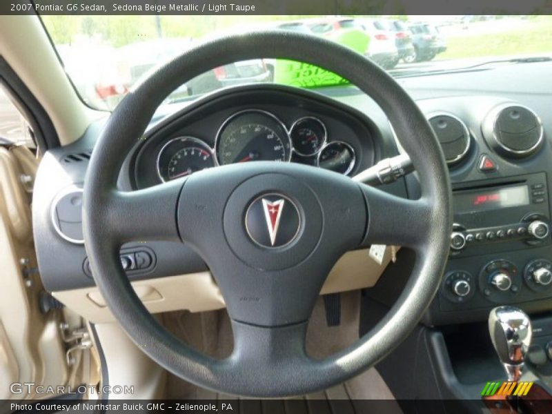 Sedona Beige Metallic / Light Taupe 2007 Pontiac G6 Sedan