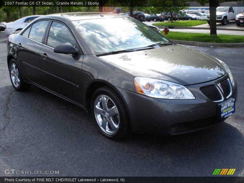 Granite Metallic / Ebony 2007 Pontiac G6 GT Sedan