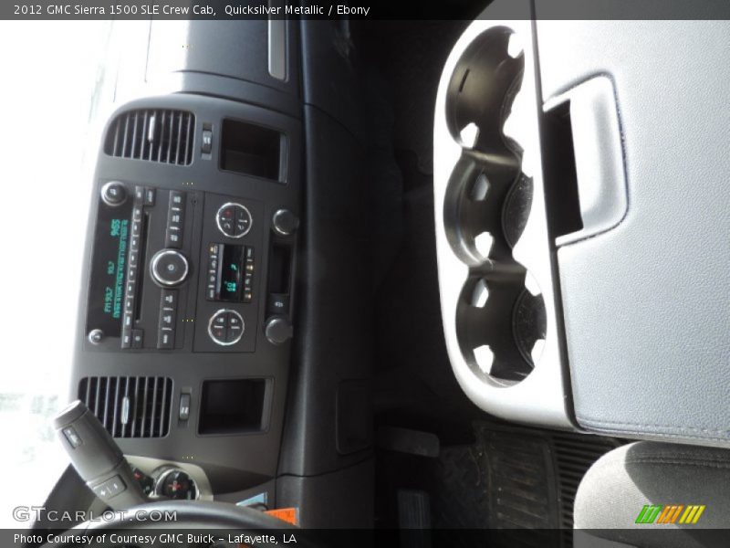 Quicksilver Metallic / Ebony 2012 GMC Sierra 1500 SLE Crew Cab