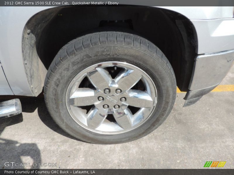 Quicksilver Metallic / Ebony 2012 GMC Sierra 1500 SLE Crew Cab
