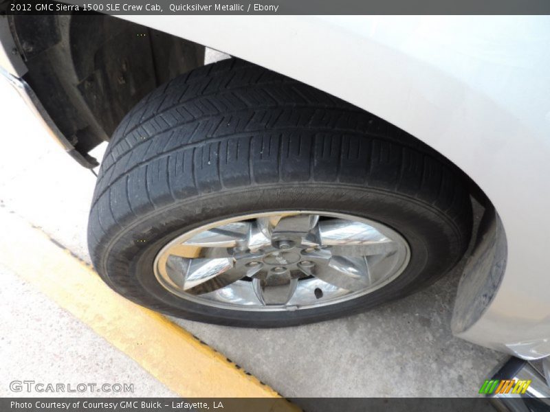 Quicksilver Metallic / Ebony 2012 GMC Sierra 1500 SLE Crew Cab