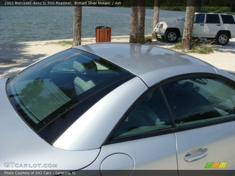 Brilliant Silver Metallic / Ash 2003 Mercedes-Benz SL 500 Roadster