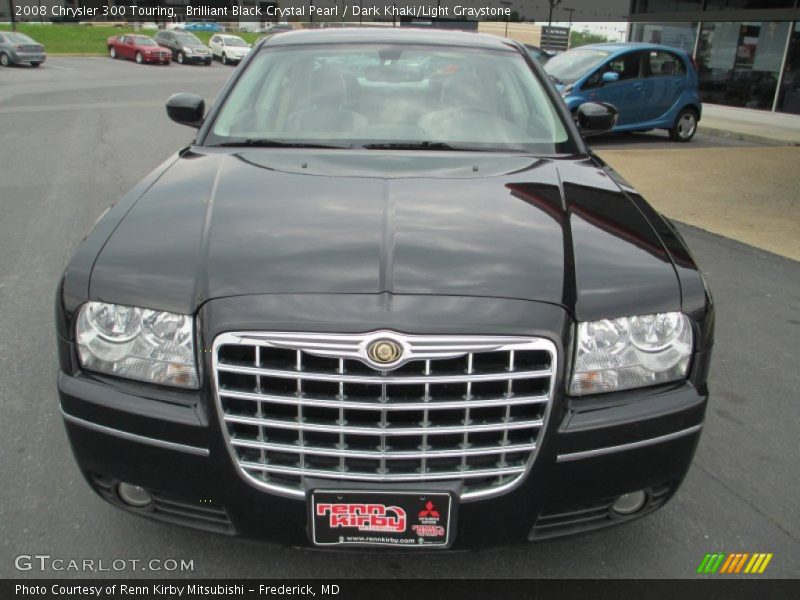 Brilliant Black Crystal Pearl / Dark Khaki/Light Graystone 2008 Chrysler 300 Touring
