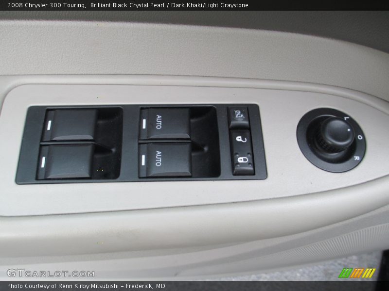 Brilliant Black Crystal Pearl / Dark Khaki/Light Graystone 2008 Chrysler 300 Touring