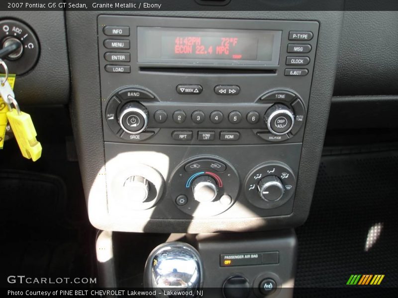 Granite Metallic / Ebony 2007 Pontiac G6 GT Sedan